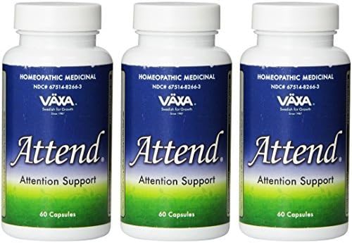 Vaxa - Attend - 60 Capsules - 3 Pack (3 pack) by Vaxa Homepathic