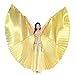 Dance Fairy Belly Dance Isis Wings Performance Costumes,Gold(No Sticks)