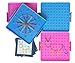 RIKKO 6.2 Inch Double Sided Assorted Pattern Geometric Learning Boards Set of 4 with 5 Instructions Design Cards