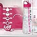 ATAZUA vBU Water Bottle for Breastfeeding Moms 30 oz Goal Marked Time Water Marker Measure Water Intake Daily. Motivational - Drink More Water Make More Milk,BPA-Free, Straw, flip top, Carrying Loop
