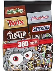 M&M'S, SNICKERS, TWIX, MILKY WAY & 3 MUSKETEERS Bulk Halloween Candy Assortment - 104.27oz/365ct