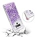 Caka Galaxy Note 9 Case, Galaxy Note 9 Glitter Case [Liquid Series] Sparkle Fashion Bling Luxury Flowing Liquid Floating Glitter Soft TPU Clear Case for Samsung Galaxy Note 9 - (Purple)