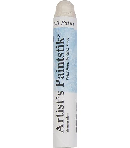 Pastello A Olio Shiva Oil Paintstik, Bianco Perla Iridescente, Professionale, Fatto In USA