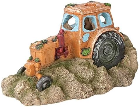 tractor fish tank decorations