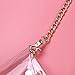 Tinksky Clutch Shoulder Bag Crossbody Bag with Chain Strap Handbag Purse, gift for Women (Transparent Color)