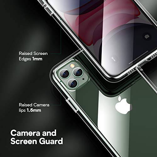 Meifigno Clear Designed for iPhone 11 Pro Case [Certified Military