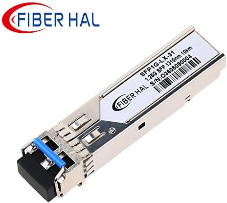 FiberHal for Arista SFP-1G-LX, SFP LX Module, SMF Gigabit Mini-GBIC,1000Base-LX SFP Optic Transceiver, 1310nm, Reach 10km