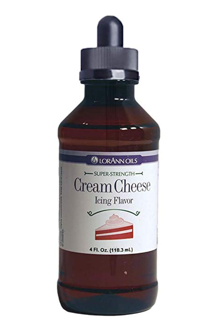 LorAnn Cream Cheese Icing SS Flavor, 4 ounce bottle - Includes a threaded Glass Dropper