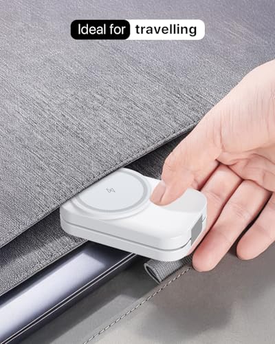 3 in 1 Wireless Charging Station for Apple,Foldable Magnetic Wireless Charger,15W Fast for MagSafe Charger Stand for iPhone 17/16/15/14/13,for Apple Watch,for AirPods