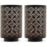 Hosley Set of 2 Diamond Cut Candle Holders Elegant 8 Inch Height Stands for Timeless Ambiance and Versatile Styling Dazzle Yo