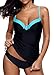 Dearlovers Womens Criss Cross Back 2 Pieces Tankini Set Swimsuits