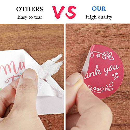 Thank You Stickers Roll， 10 Designs 1.5\