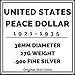 1922-1925 U.S. Peace Silver Dollar Coin, Mint State Condition