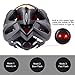AUTLEAD Bike Helmet, Adult Helmet with Safety Rear Led Light and Detachable Liner, Adjustable Sport Cycling Helmets for Road & Mountain (22-24inches)