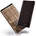 Premium Long Bifold Leather Wallet for Men Women | Phone Pocket | Wooden Box