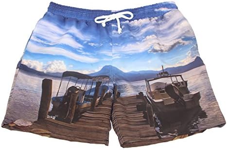 Mucha Swim (X-Large, Blue, white, brown)