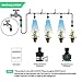 king do way Misting Cooling Irrigation System for Garden Patio Greenhouse Micro Flow Drip Irrigation Kit with 32.8ft Tubing and 10 Misting Nozzles Quick Connector Universal Faucet Nylon Tape