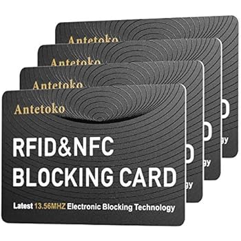RFID Blocking Card | NFC Contactless Cards Protection | Protect Your Entire Wallet | No More Need for Single Sleeves | for Men or Women, Credit Card Holder, Wallets or Passport (White)