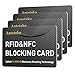 RFID Blocking Card | NFC Contactless Cards Protection | Protect Your Entire Wallet | No More Need for Single Sleeves | for Men or Women, Credit Card Holder, Wallets or Passport (White)