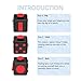 Adorrgon Fidget Cube Anti-Stress/Anti-anxiety and Depression Ball Toys for Children, Teens, Student and Adults [Easy Carrying] Active Dice Stress Reliever for Work, School, Class (Black Red)