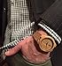 Woodgrain Bamboo Wooden Watch with Genuine Brown Cow Leather Strap Quartz Analog Casual Wood Watches