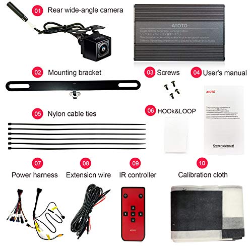 ATOTO AC-SC3601 Single-Camera-Based Surround View Rearview Parking ...