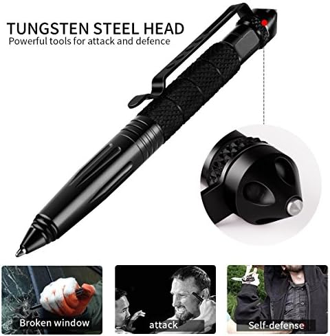 Tactical Pen Self Defense Weapon, Glass Breaker, Aircraft Aluminum Material Self-defense Weapon, Precision Writing, Multi Functional Survial Tool