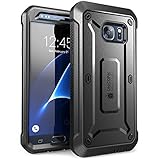 Galaxy S7 Case, SUPCASE Full-body Rugged Holster Case with Built-in Screen Protector for Samsung Galaxy S7 (2016 Release), Unicorn Beetle PRO Series - Retail Package (Black/Black) (Wireless Phone Accessory)