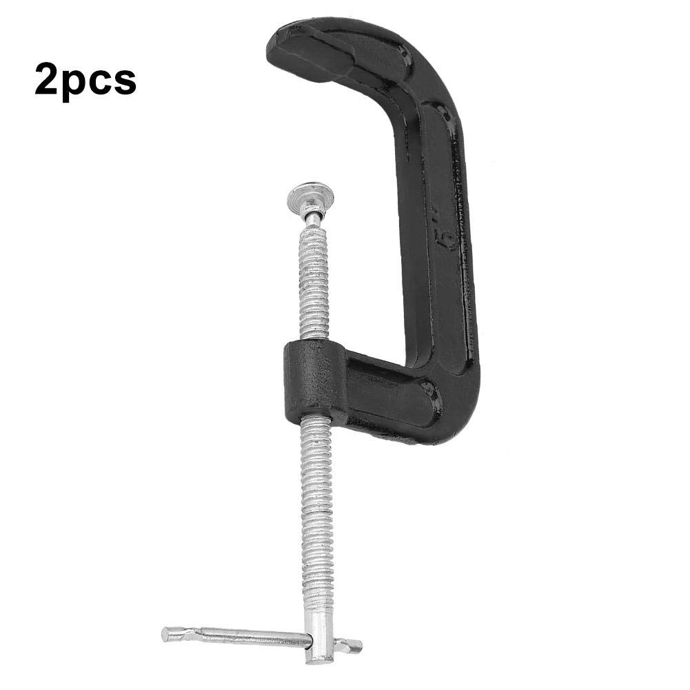 5 Inch 2 Pcs C Clamp Woodworking Heavy Duty G Type Diy Carpentry Clamping Device Hand