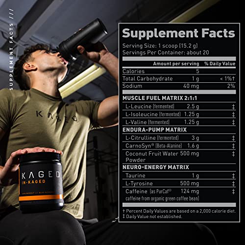 Intra workout BCAA Powder, Kaged Muscle INKAGED Intra Workout Drink