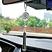 Maromalife Car Diffuser Aromatherapy Essential Oil Diffuser for Vehicle, Silver, Metal, Plastic Core, Compact, Portable, Manual Operation, 38mm Diameter