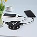 Charging Station, iProductsUS Multi USB Charger with Smart Identification, Desktop 6 Ports USB Charging Station for Multiple Devices and Smart Phones (Black)