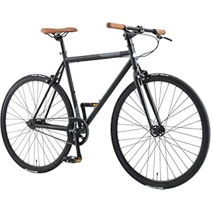 BIKESTAR Stadsfiets Single Speed 700C Fixie 28 inch | Racefiets frame 53 cm Vintage Retro fiets mannen en vrouwen