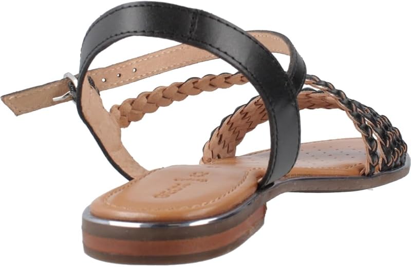 Femme D Sozy Plus D Sandale à glissière, Black/Gun, 37 EU