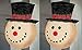 KOVOT Set of 2 Snowman Porch Light Covers | Weatherproof Outdoor Holiday Decor | 9 1/4