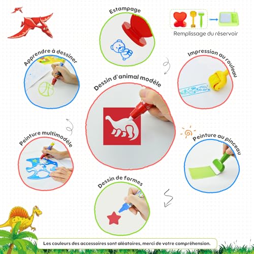 Children's Gift 1-3 Years – Water Drawing Mat 110 x 70 cm, Baby Toy 1 2 3 Years, Educational Toys for Children, Giant Colouring Pages Painting Mat Gift for Boys and Girls