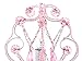 Tadpoles Modern Mini Chandelier Table Lamp - Pink | 5