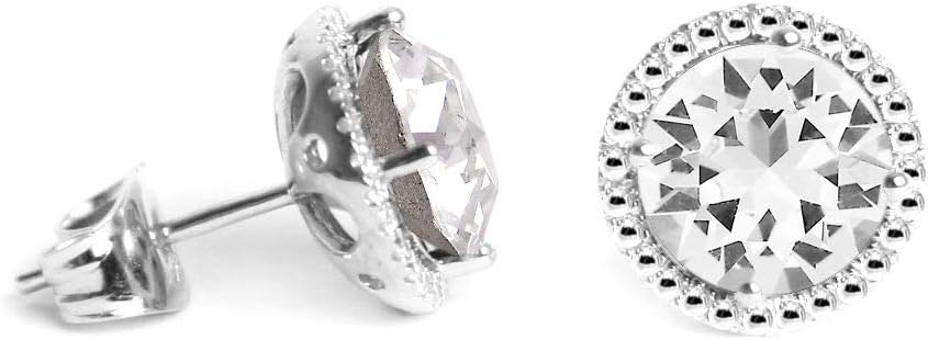 Swarovski Crystals Birthstone Stud Earrings