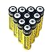 10 Pack 18650 Battery 6000 mAh 3.7V Li-ion Rechargeable Battery High Performance Flashlight Battery (Not Flat Top, Not AA or AAA Battery)