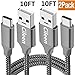 USB Cable Type C,10FT 2PACK,Extra Long Braided Charging Cord,FAST Charger For Samsung Galaxy S9 S8 Plus,Note 8,Google Pixel 2 XL,LG G7 V35 ThinQ,V30,Moto Z3 G6 X4,ZTE Blade Z Max X,OnePlus 6 5T 5,Sony
