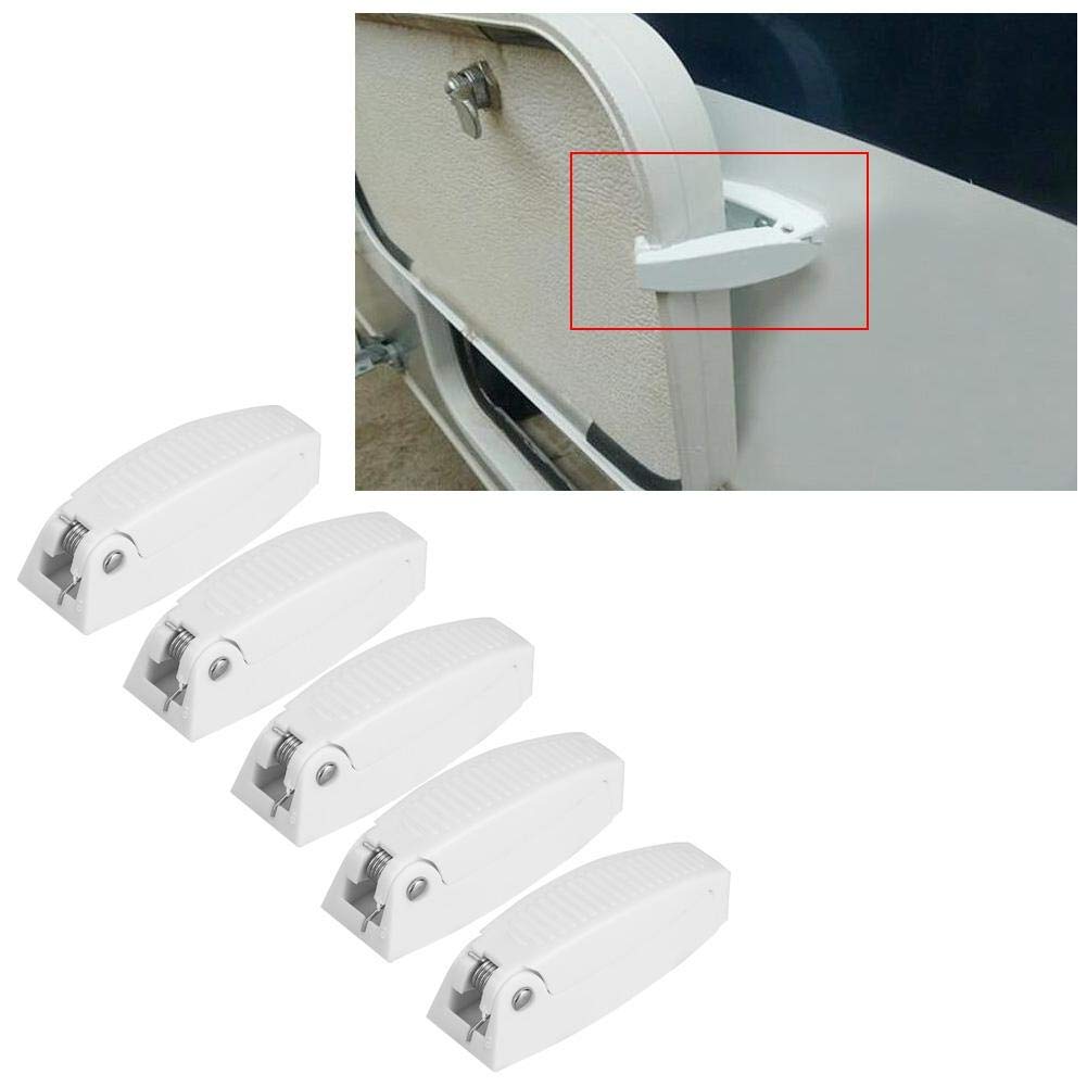 KIMISS 5pcs Door Catcher Rv Door Catch Door Catch Door Holder Catch Lock Baggage Door Catch Door Catch Holder Latch for RV Motorhome Traile Travel Baggage