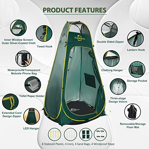 Shower Tent, Portable Camping Shower Tent Pop Up Camp Shower Tent
