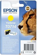 Epson T0714 Cheetah Yellow DURABrite Ultra Ink Cartridge Genuine view 2