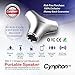Waterproof Bluetooth Speaker - Portable Speaker System Supporting iPhone 4/5/6, Android, Samsung S-Series Smart Devices - Lifetime Money-Back Guarantee - The Cynphon MX-11 (Silver)