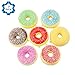 SOTOGO 7 Pieces Squeeze Donuts Slow Rising Squeeze Charms Kids Toys Gift Party Favors Supplies