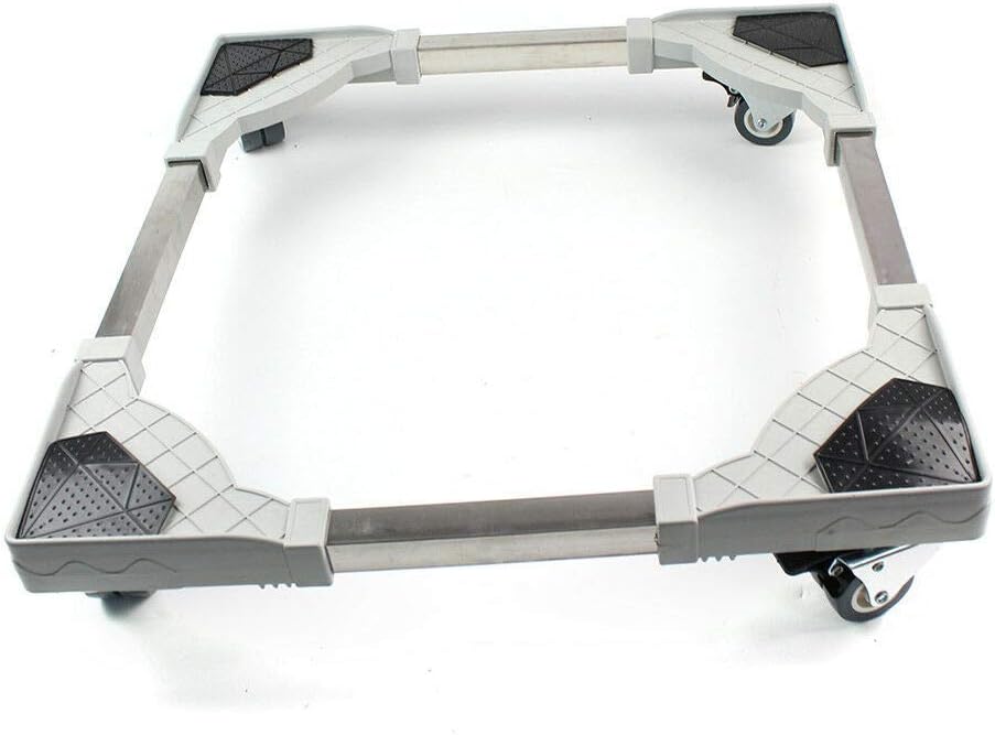 RanBB Refrigerator Washing Machine Base, Adjustable Mobility Base Bracket Stand With Wheels Fit For Washing Machine 300kg
