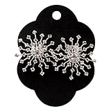 Zebratown Flower Shape Rhinestone Crystal Shoe Clips for Prom Party