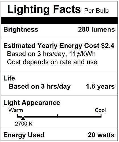 Simba Lighting Halogen G4 T3 20 Watt 280lm Bi-Pin Bulb 12 Volt A/C or D/C for Accent Lights, Under Cabinet Puck Light, Chandeliers, Track Lighting, 20W 12V 2 Pin JC Warm White 2700K Dimmable, 5-Pack