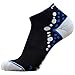 Ultra-Comfortable Running Socks - Anti-Blister Dot Technology, Moisture Wicking (Black/Blue, L/XL)