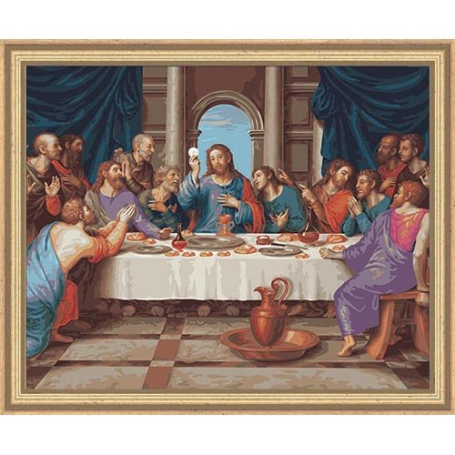 Plaid Creates Paint by Number Kit (16 by 20-Inch), 22038 The Last Supper